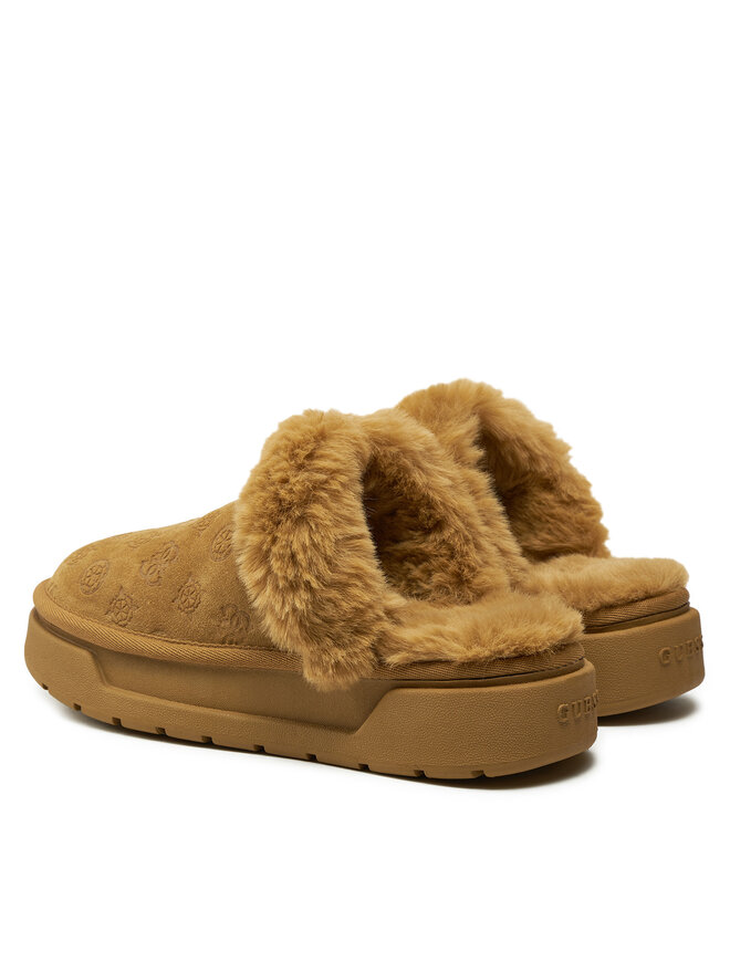 Guess Kapcie Guess Unika3 FLFUK3 FAL06 Brązowy