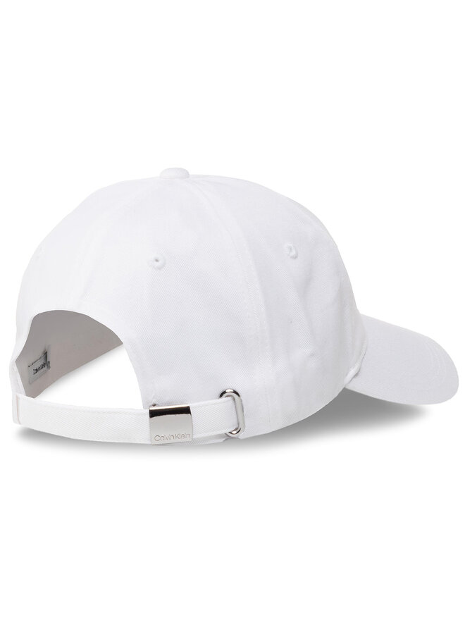 Calvin Klein Cepure ar nagu Calvin Klein Leather Patch Bb Cap K50K505490 Balts