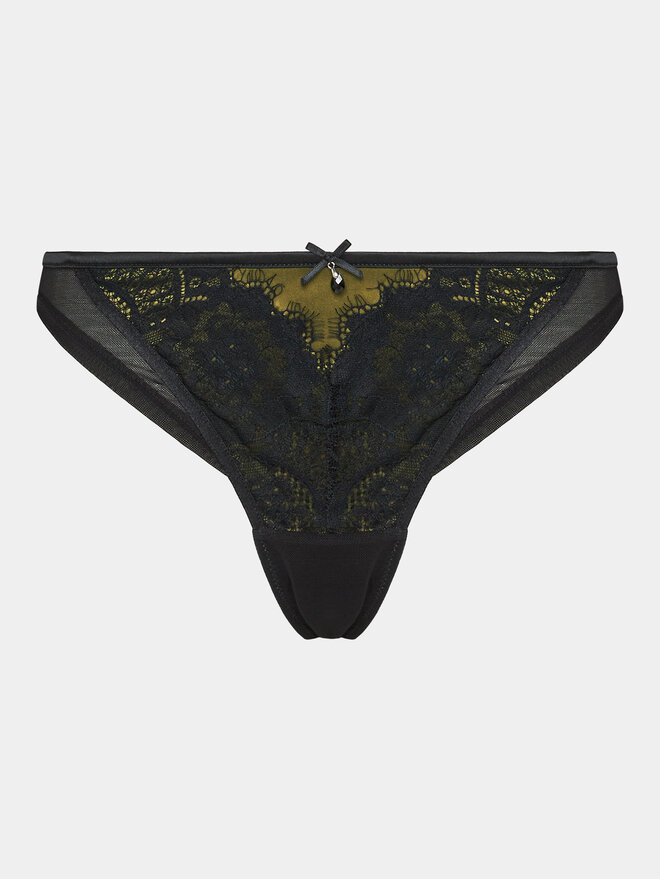 Hunkemöller Hunkemöller Braziljske spodnje hlačke Mirabella Cheekini 203541 Črna