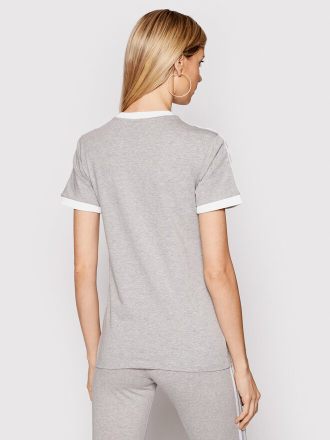 adidas adidas T-Shirt adicolor Classics 3-Stripes GN2909 Grau Regular Fit