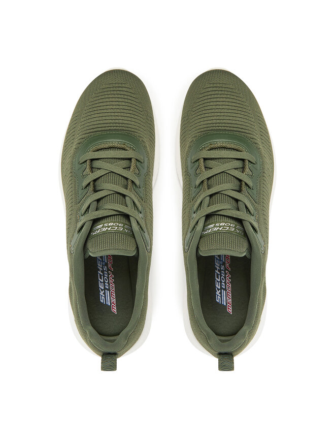 Skechers Sneakersy Skechers Bobs Squad-Tough Talk 32504/DKGR Zielony