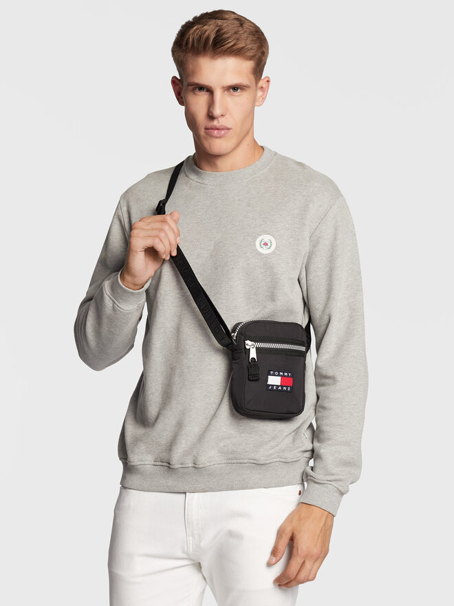 Tommy Jeans Válltáska Tommy Jeans Tjm Heritage Reporter AM0AM09587 Fekete