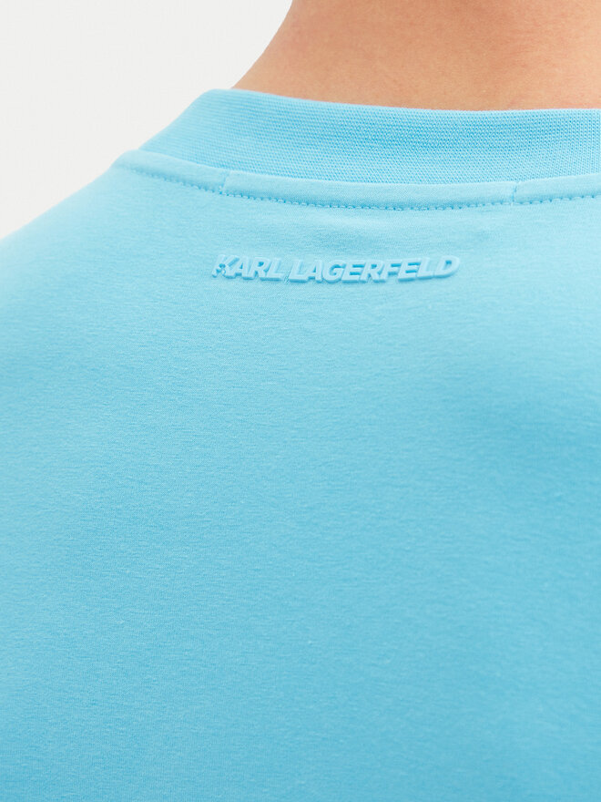 KARL LAGERFELD KARL LAGERFELD Camiseta 755750 552221 Turquesa Regular Fit