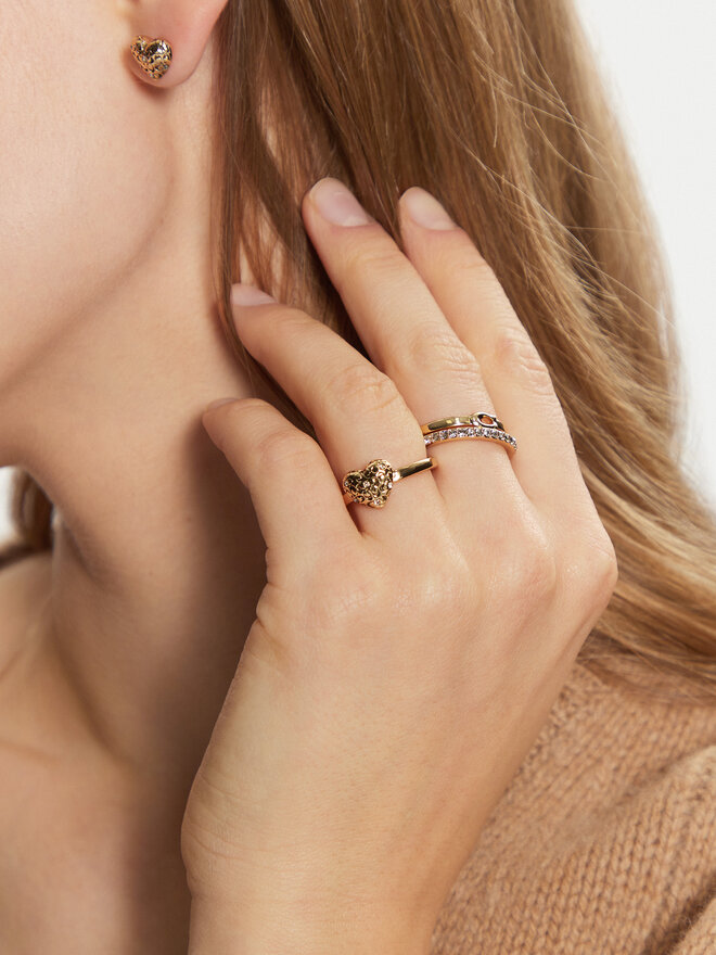 Coach Комплект пръстена Coach 37460424 Златист