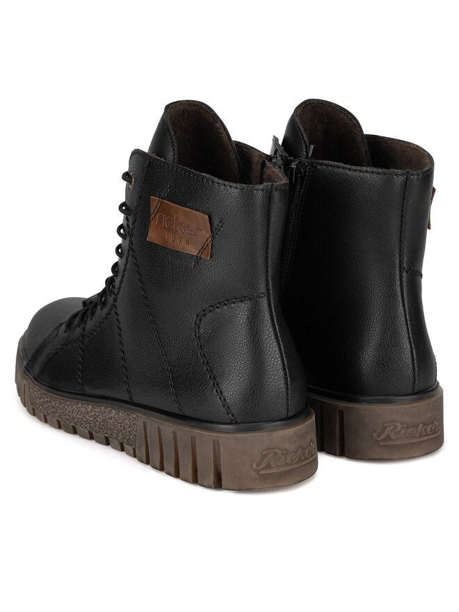 Rieker Schnürschuhe Rieker Y3421-00 Schwarz
