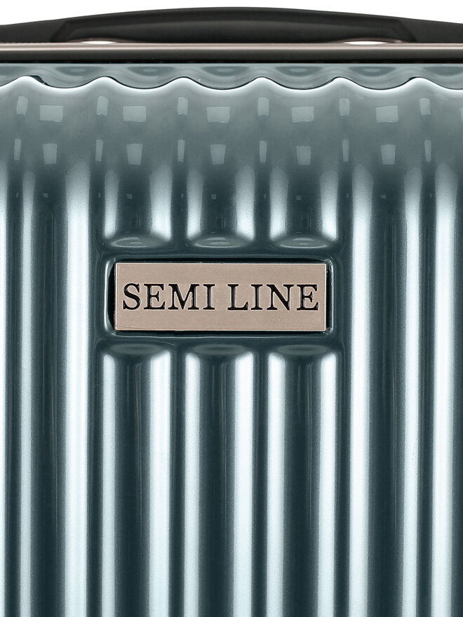 Semi Line Μεσαία Βαλίτσα Semi Line T5955-2 Σκούρο μπλε