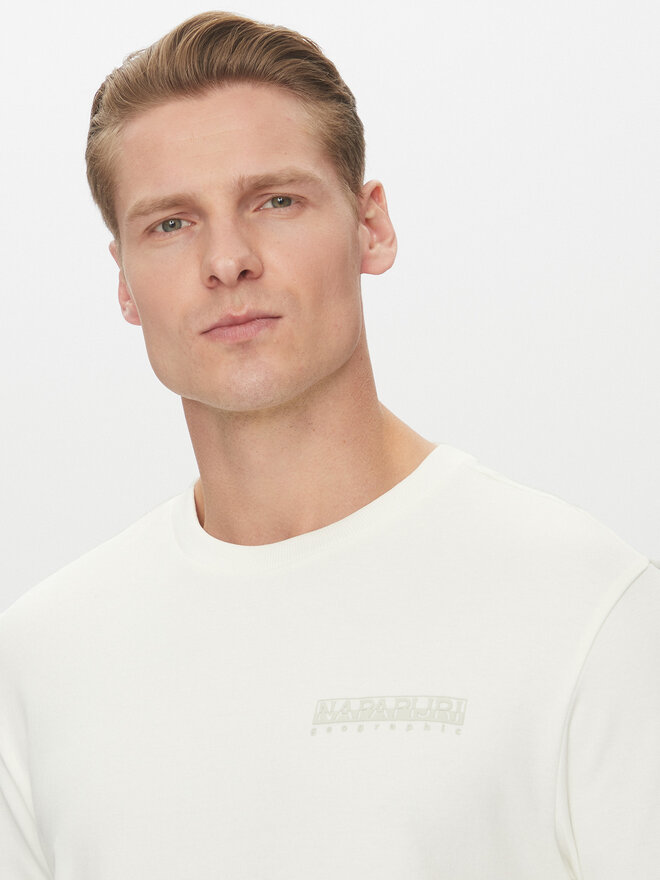 Napapijri Napapijri Camiseta S-Vanni NP0A4IED Blanco Regular Fit