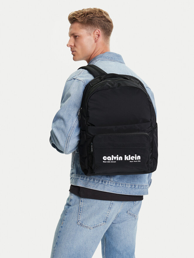 Calvin Klein Jeans Rucksack Calvin Klein Jeans Ckj Graphic Ck Multi Funct Backp LV04G3162G Schwarz