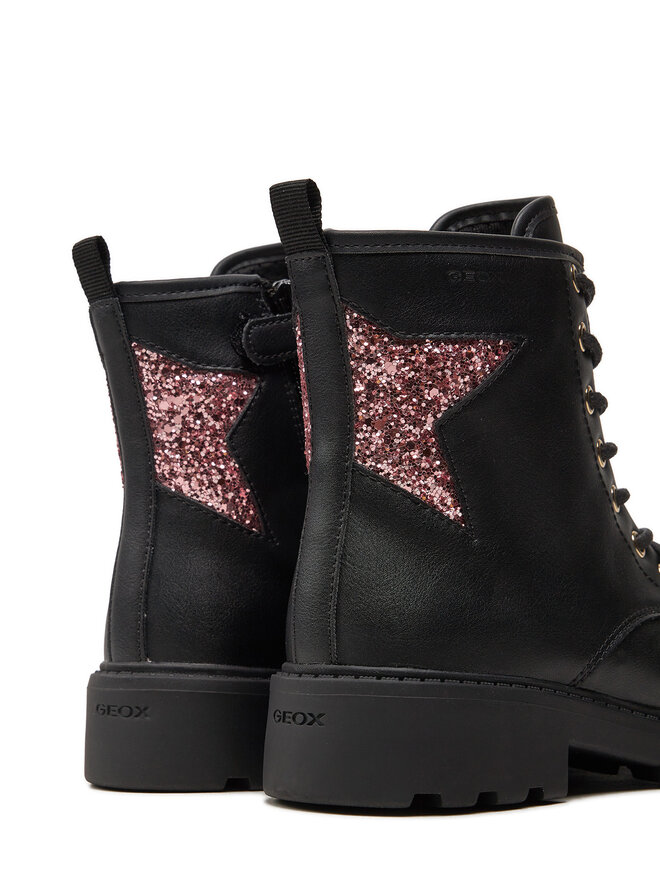Geox Stiefel Geox Jr Casey J9420G 0BCEW C9B8W S Schwarz