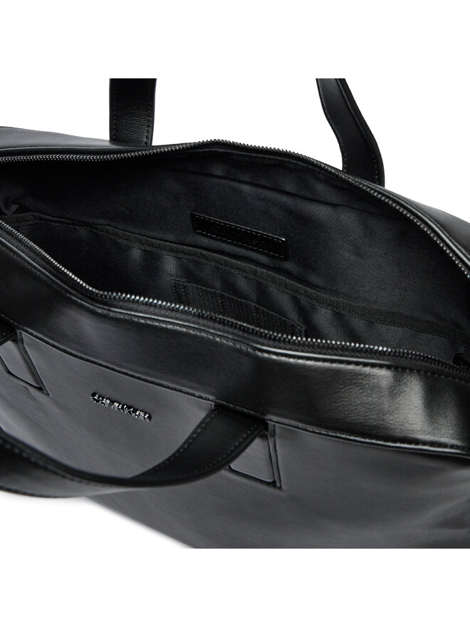 Calvin Klein Torba za laptop Calvin Klein Line Quilt Pu Laptop Bag K50K511876 Crna