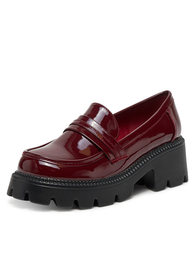 DeeZee Loafersy DeeZee HLD-2016 Bordowy