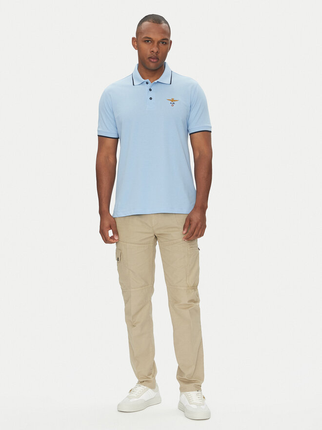 Aeronautica Militare Aeronautica Militare Poloshirt 251PO1308P82 Himmelblau Regular Fit
