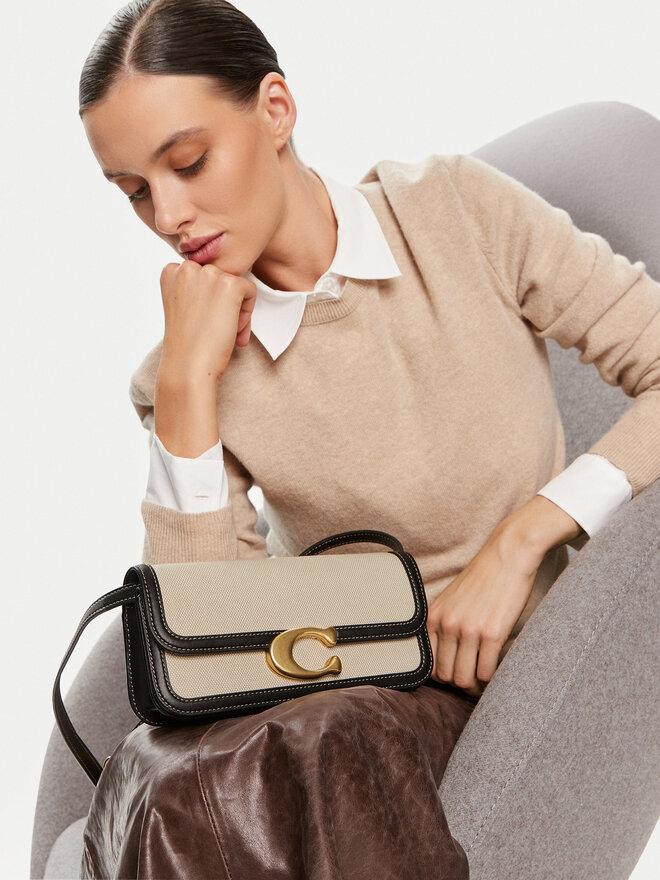 Сумка Coach Idol Bag 23 CR672 B4WRL Бежевий | evzuttya.com.ua