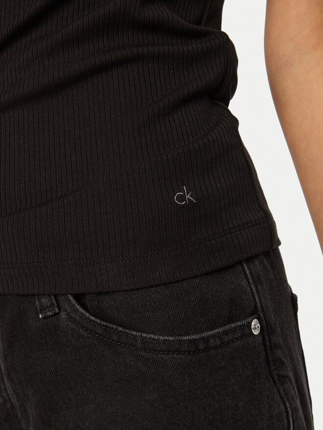 Calvin Klein Calvin Klein T-Shirt K20K208052 Schwarz Slim Fit