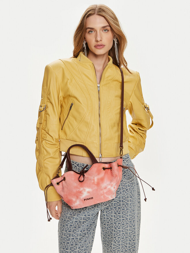 PINKO Táska Pinko Pagoda Small Shopper PE 24 PLTT 102910 A1MB Narancssárga