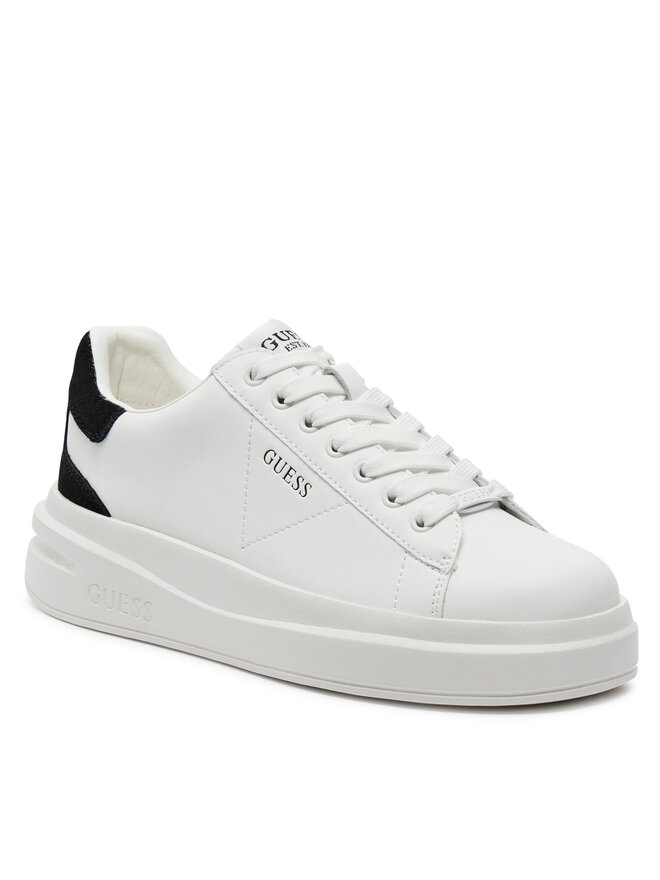 Guess Sneakersy Guess Elbina FLJELB LEA12 Biały