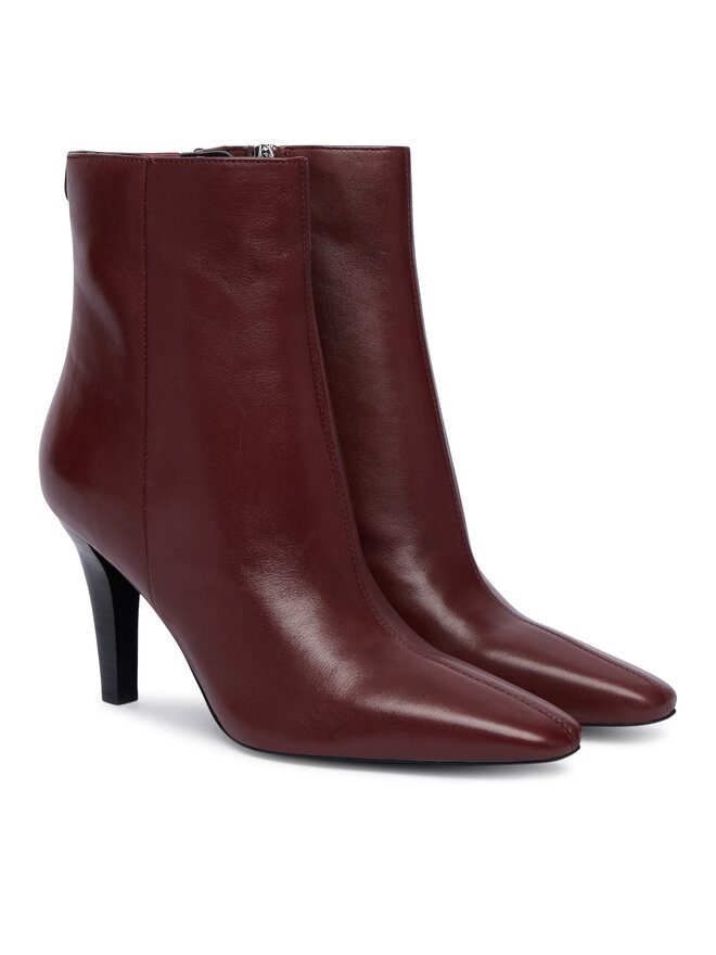 Guess Ботильйони Guess FLTRFF LEA10 Бордовий