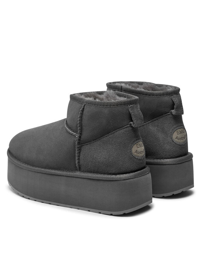 EMU Australia Śniegowce EMU Australia Stinger Micro Flatform W13082 Szary