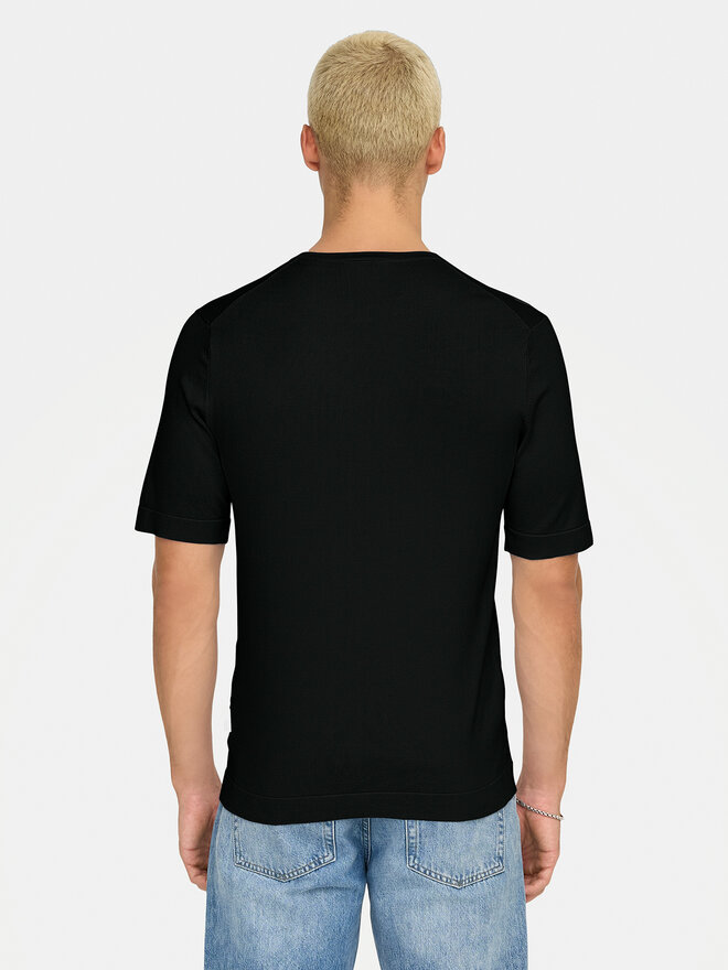 Only & Sons Only & Sons T-Shirt Wyler 22022928 Schwarz Regular Fit