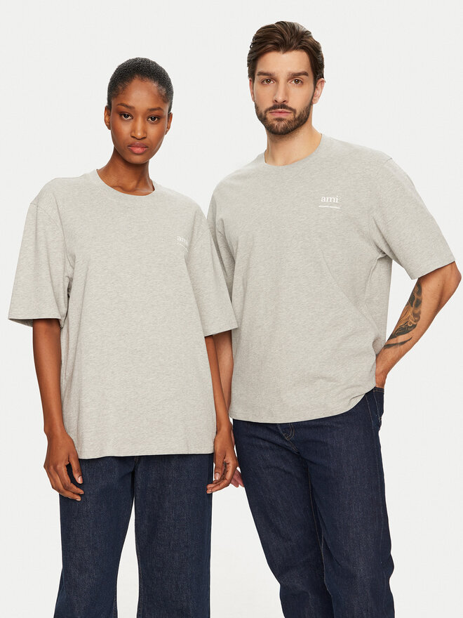AMI PARIS AMI PARIS T-Shirt UTS024.726 0951 Grau Regular Fit