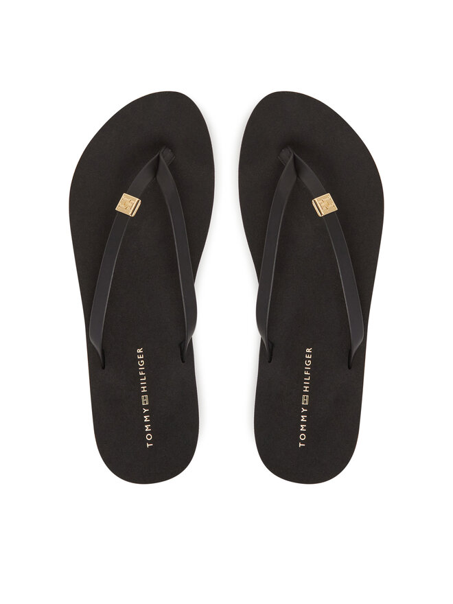 Tommy Hilfiger Flip flop Tommy Hilfiger Elevated Chic Beach Sandal FW0FW08523 Negru
