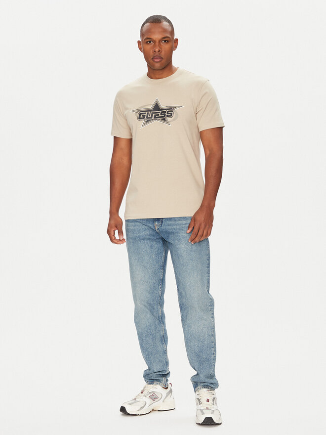 Guess Guess Camiseta Z5YI02 I3Z14 Beis Regular Fit