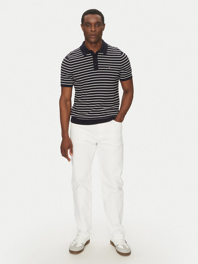 Tommy Hilfiger Tommy Hilfiger Polo marškinėliai Essential Cotton Knitted Polo MW0MW37396 Tamsiai mėlyna Regular Fit