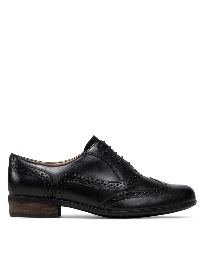 Clarks Оксфордки Clarks Hamble Oak 203467134 Черен