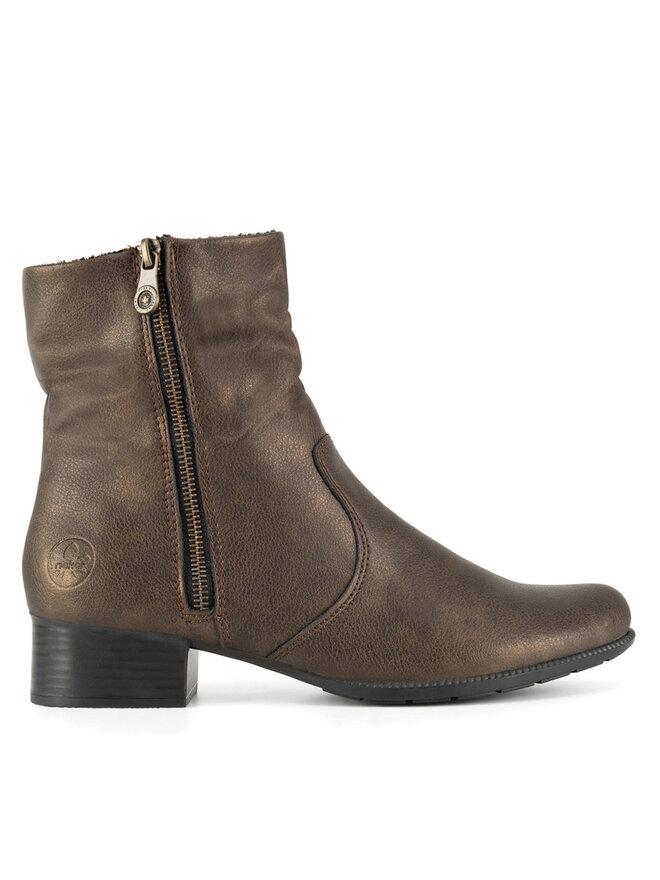 Botki Rieker 78656-90 Brązowy | eobuwie.com.pl