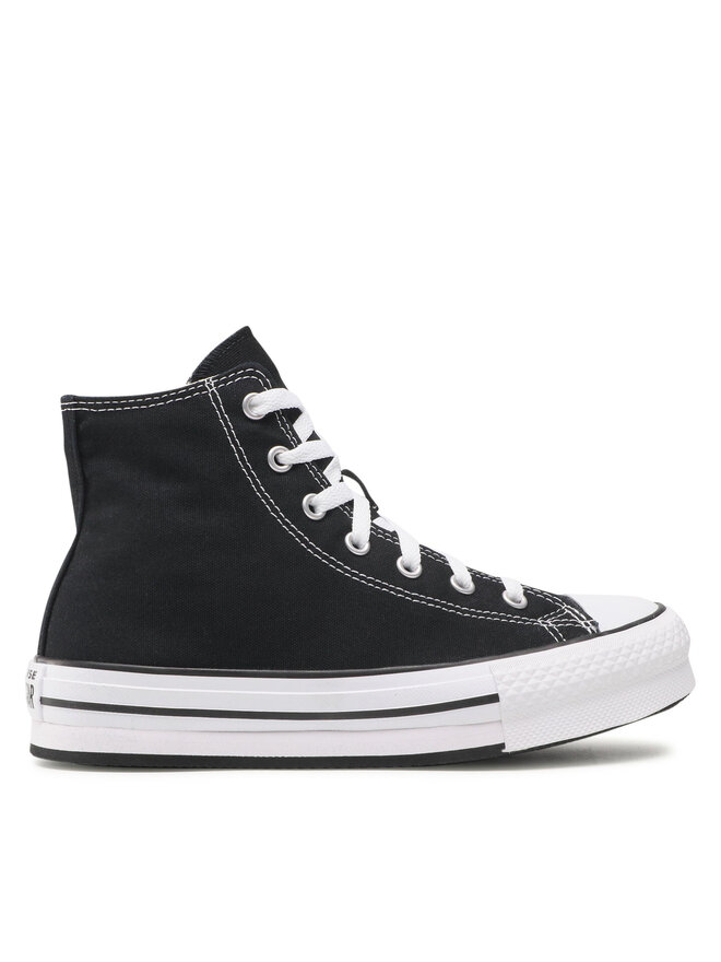 Black and white converse women discount