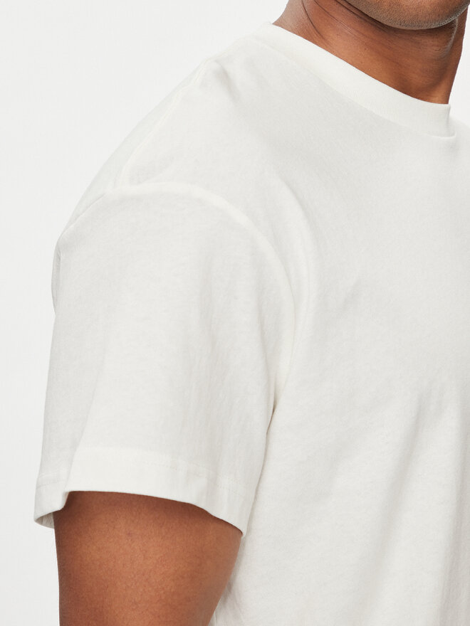 Lee Lee T-Shirt Varsity 112350085 Écru Relaxed Fit