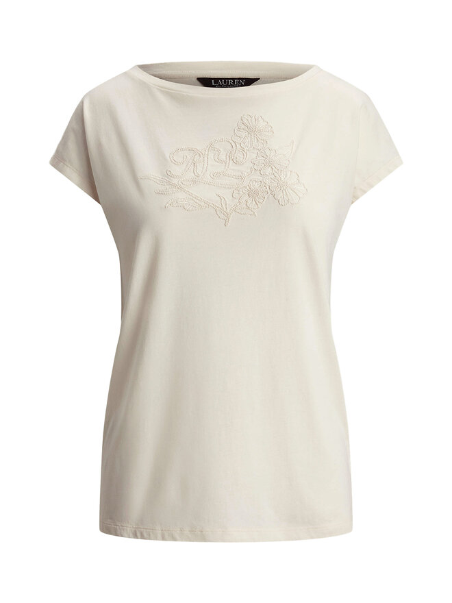 LAUREN RALPH LAUREN LAUREN RALPH LAUREN Camiseta 200963933001 Écru Relaxed Fit