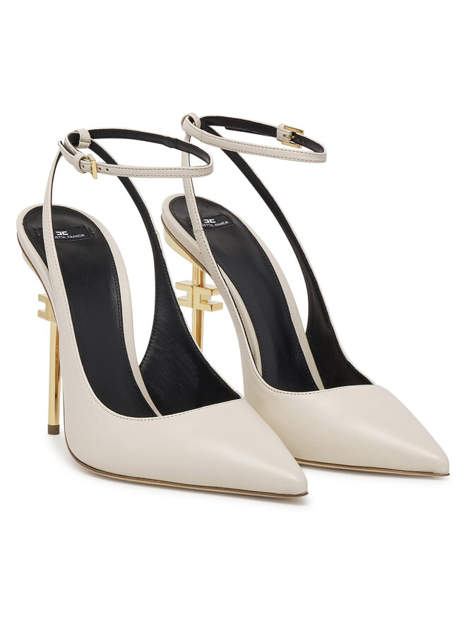 Elisabetta Franchi Sandale Elisabetta Franchi SA-26B-51E2 Écru