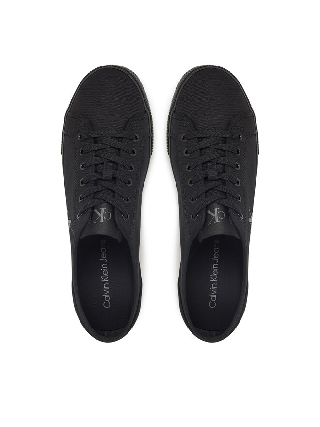 Calvin Klein Jeans Sneakers aus Stoff Calvin Klein Jeans Ess Vulc Low Mg Canvas YM0YM01209 Schwarz