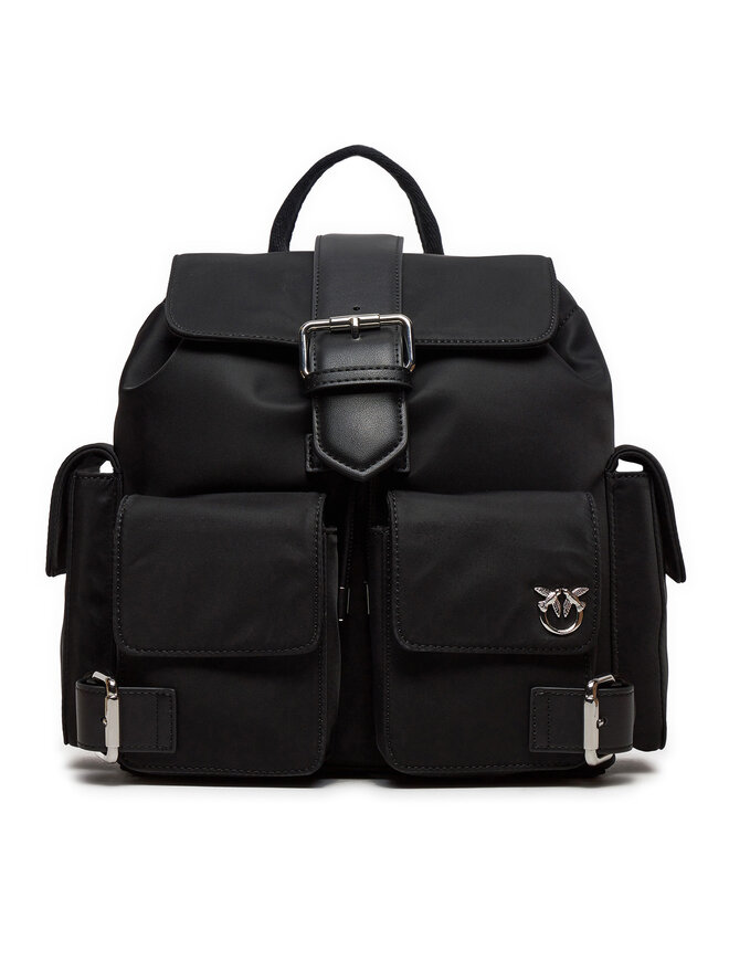 PINKO Rucksack Pinko Pocket Backpack PE 24 PLTT 102745 A1J4 Schwarz