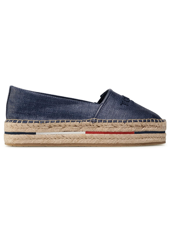 Espadrilles Tommy Hilfiger Tropical Fade Espadrille FW0FW05019 Dunkelblau eschuhe.at