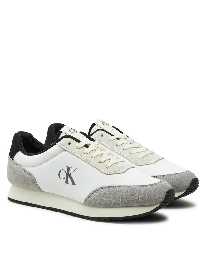 Calvin Klein Jeans Sneakersy Calvin Klein Jeans Retro Runner Iconic Snk YM0YM01119 Biały