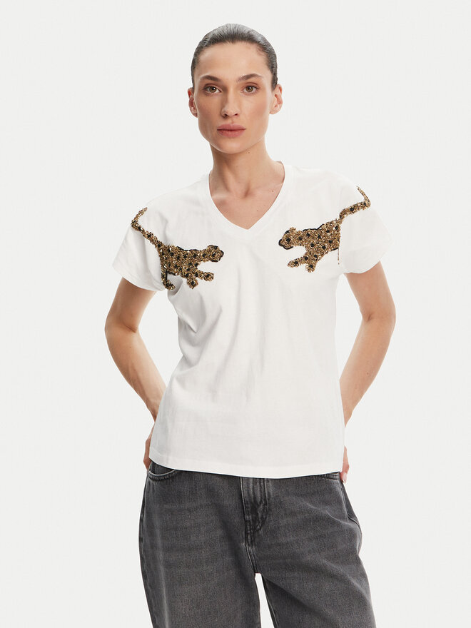 Lola Casademunt by Maite Lola Casademunt by Maite Marškinėliai MS2515018 Balta Relaxed Fit