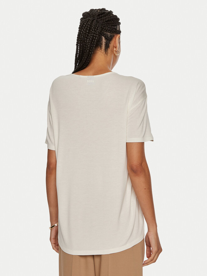 BOSS BOSS Camiseta Esandy 50457656 Écru Relaxed Fit