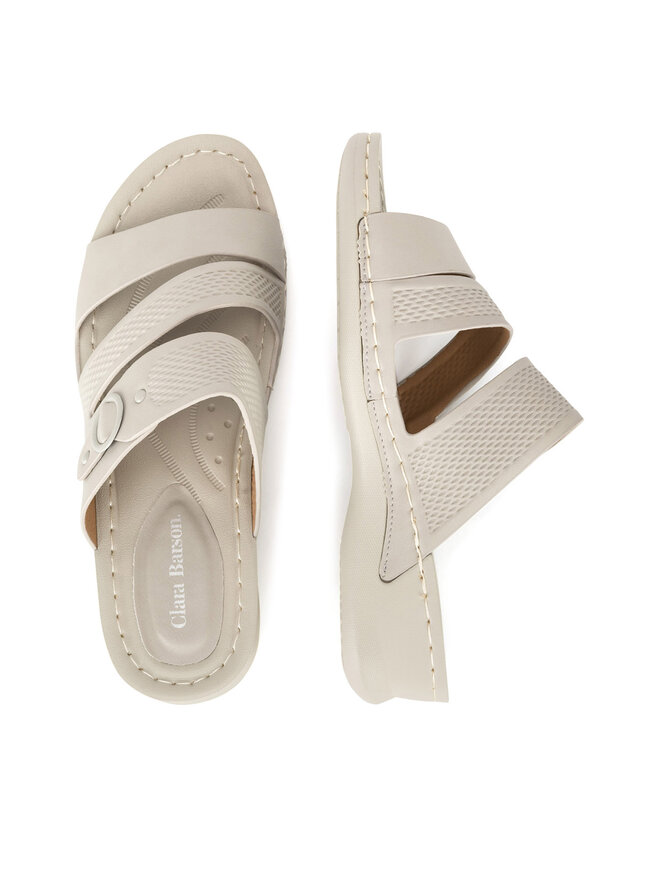 Clara Barson Pantoletten Clara Barson WYL05010-13A Grau