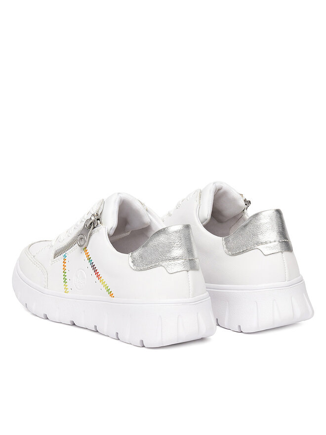 Rieker Sneakersy Rieker N1313-80 Biały