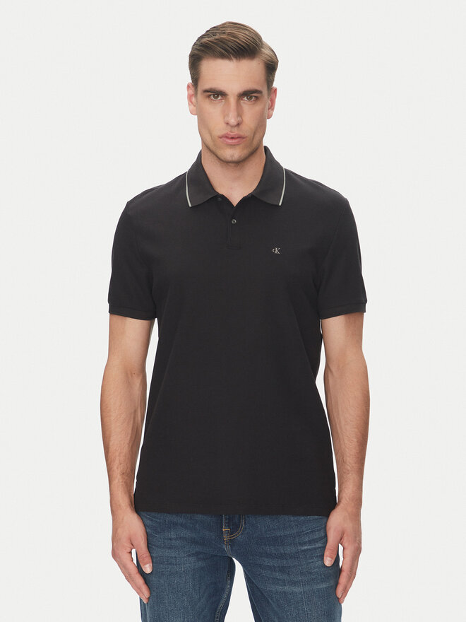 Calvin Klein Calvin Klein Pólóing LV04LC239G Fekete Regular Fit