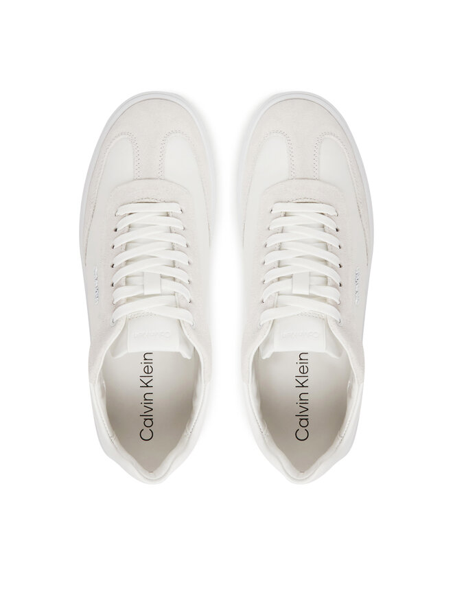 Calvin Klein Sneakers Calvin Klein Cupsole Lace Up - Lth Sue Mix HW0HW02435 Weiß
