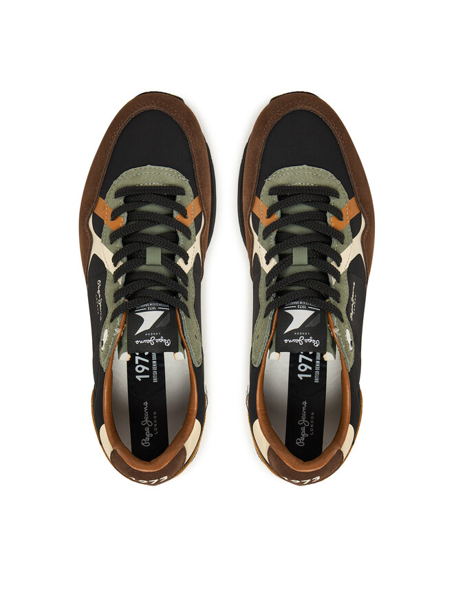 Pepe Jeans Sneakers Pepe Jeans Brit Prints M PMS400002 Braun