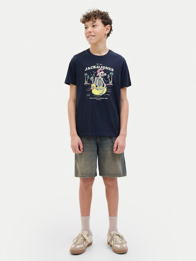 Jack&Jones Junior Jack&Jones Junior Camiseta Elijah 12269825 Azul marino Regular Fit