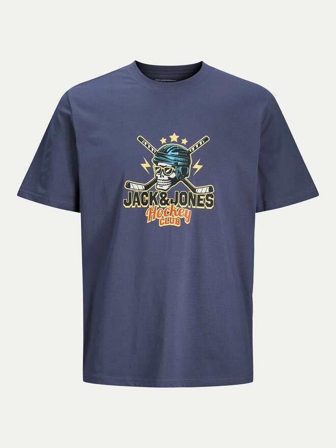 Jack&Jones Jack&Jones Póló Eight Skull 12264841 Sötétkék Standard Fit