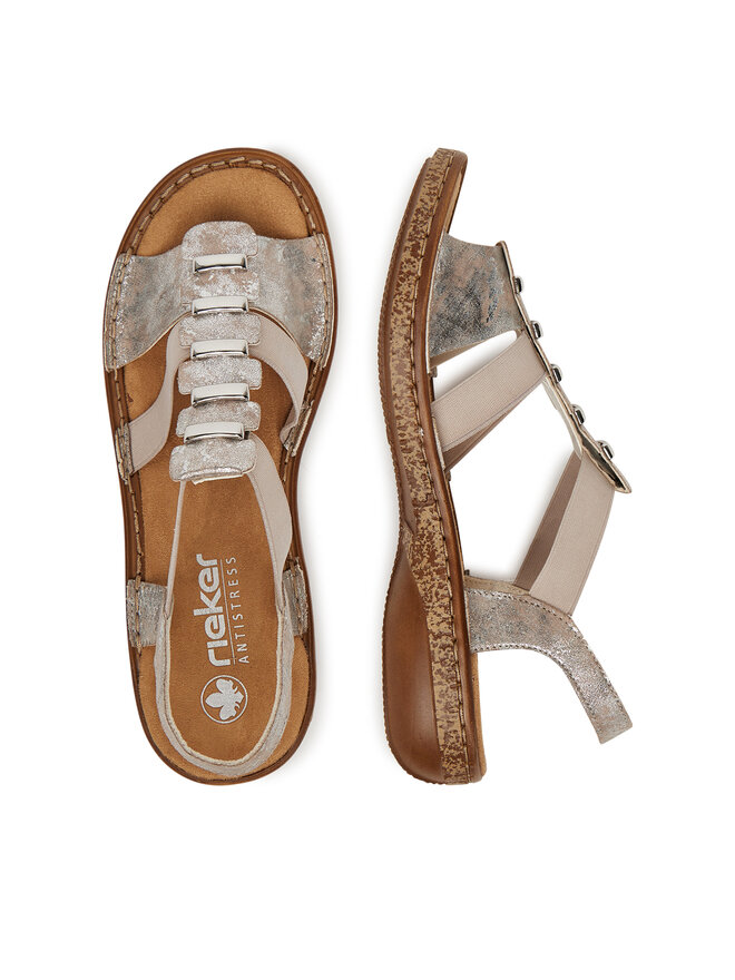 Rieker Sandali Rieker 62850-90 Siva