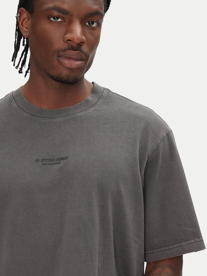 G-Star Raw G-Star Raw Marškinėliai Overdyed D24780-C756 Juoda Boxy Fit