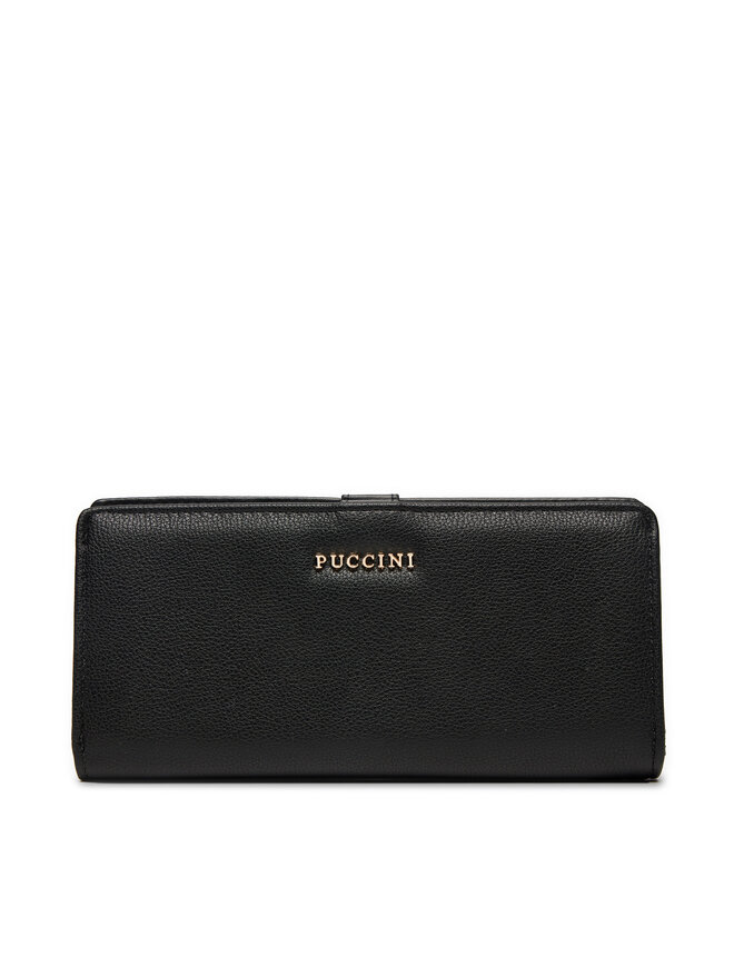 Puccini Duży Portfel Damski Puccini BLP837A Czarny
