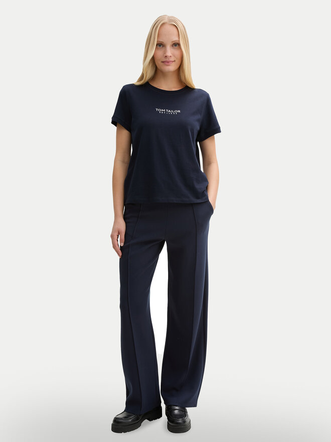 Tom Tailor Tom Tailor Marškinėliai 1045543 Tamsiai mėlyna Regular Fit